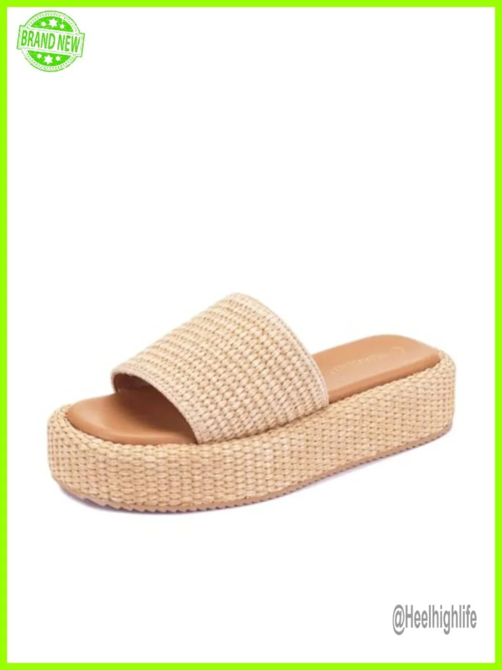 N/A raffia platform